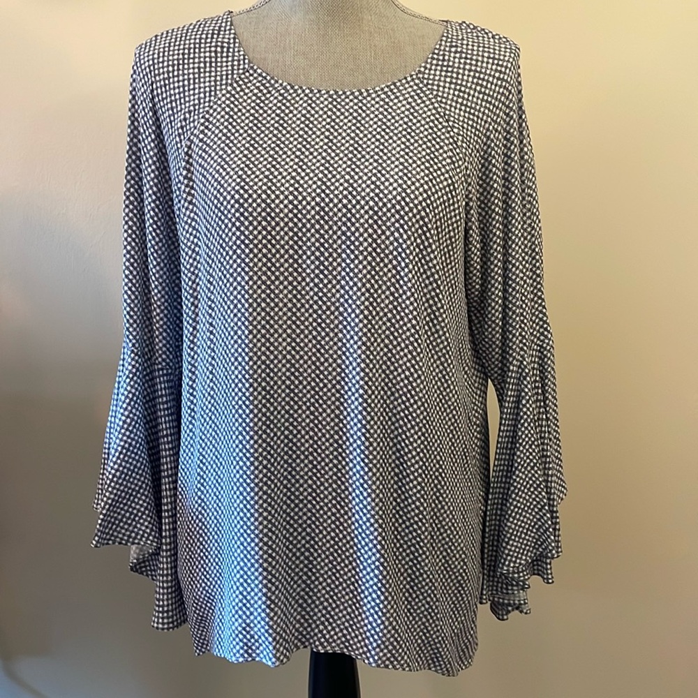 Lauren Conrad checkered blouse